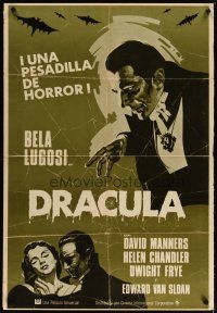3e030 DRACULA Spanish R70s Tod Browning, Bela Lugosi vampire classic!