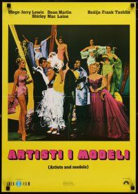 3e172 ARTISTS & MODELS Yugoslavian '77 Dean Martin & Jerry Lewis, sexy Eva Gabor!