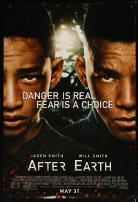 3f030 AFTER EARTH advance DS 1sh '13 image of Will Smith & son Jaden Smith!
