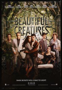 3f085 BEAUTIFUL CREATURES teaser DS 1sh '13 Alden Ehrenreich, Alice Englert, Jeremy Irons!