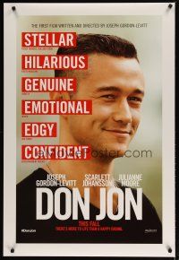 3f215 DON JON teaser DS 1sh '13 huge close-up of Joseph Gordon-Levitt!