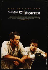 3f254 FIGHTER advance DS 1sh '10 cool image of Mark Wahlberg & Christian Bale!