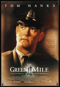 3f317 GREEN MILE advance DS 1sh '99 great art of Tom Hanks, Stephen King prison fantasy!