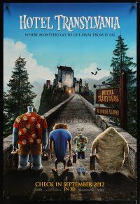 3f356 HOTEL TRANSYLVANIA advance DS 1sh '12 where monsters go to get away from it all!