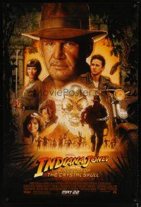 3f385 INDIANA JONES & THE KINGDOM OF THE CRYSTAL SKULL advance DS 1sh '08 Spielberg, Harrison Ford