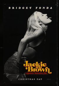 3f422 JACKIE BROWN teaser 1sh '97 Quentin Tarantino, image of sexy Bridget Fonda!