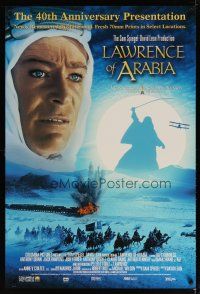 3f465 LAWRENCE OF ARABIA DS 1sh R02 David Lean classic starring Peter O'Toole!