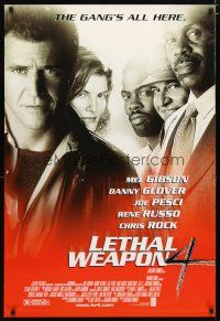 3f472 LETHAL WEAPON 4 1sh '98 Mel Gibson, Danny Glover, Joe Pesci, Rene Russo