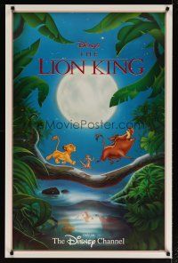 3f481 LION KING tv poster R1996 classic Disney cartoon set in Africa, Timon & Pumbaa!