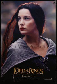 3f493 LORD OF THE RINGS: THE RETURN OF THE KING Arwen style teaser DS 1sh '03 sexy Liv Tyler as Arwen!