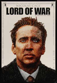 3f494 LORD OF WAR advance 1sh '05 wild bullet mosaic of arms dealer Nicolas Cage!