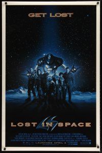 3f496 LOST IN SPACE advance DS 1sh '98 William Hurt, Matt LeBlanc, Heather Graham, Gary Oldman!
