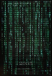 3f516 MATRIX RELOADED holofoil 2003 style 1sh '03 Keanu Reeves, Wachowski Brothers sequel!