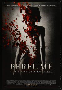 3f591 PERFUME: THE STORY OF A MURDERER advance DS 1sh '07 Rickman, Rachel Hurd-Wood, cool image!