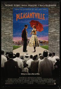 3f603 PLEASANTVILLE 1sh '98 Tobey Maguire, Reese Witherspoon, William H. Macy!