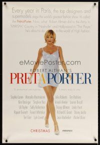 3f615 PRET-A-PORTER advance 1sh '94 Robert Altman, sexy model in dress!