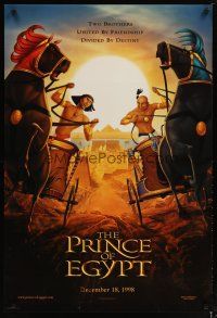 3f617 PRINCE OF EGYPT advance DS 1sh '98 Dreamworks historical cartoon, Moses & Rameses!