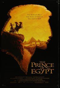 3f616 PRINCE OF EGYPT 1sh '98 Dreamworks cartoon, image of Moses on chariot overlooking city!
