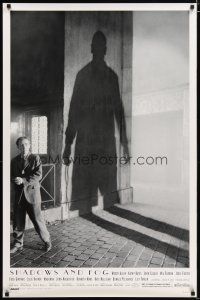 3f686 SHADOWS & FOG DS 1sh '92 cool photographic image of Woody Allen by Brian Hamill!