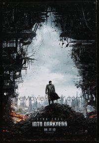 3f732 STAR TREK INTO DARKNESS teaser DS 1sh '13 cool image of rubble & Benedict Cumberbatch!