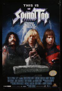 3f768 THIS IS SPINAL TAP video 1sh R00 Rob Reiner heavy metal rock & roll cult classic!