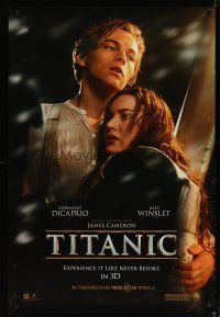 3f770 TITANIC advance DS 1sh R12 Leonardo DiCaprio, Kate Winslet, directed by James Cameron!