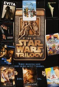 3g140 LOT OF 23 UNFOLDED DOUBLE-SIDED ONE-SHEETS '94 - '05 Star Wars Trilogy, Disney's Hunchback