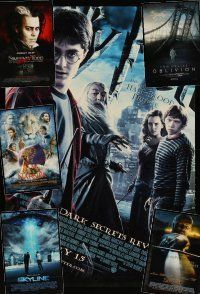 3g148 LOT OF 6 UNFOLDED DOUBLE-SIDED ONE-SHEETS '00s-10s Harry Potter, Sweeney Todd, Oblivion