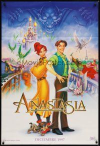 3h060 ANASTASIA Spanish/U.S. style B int'l advance DS 1sh '97 Bluth cartoon about missing Russian princess