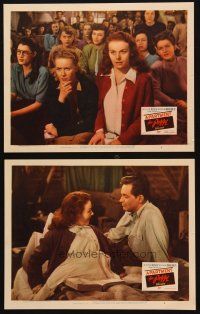 3j864 APARTMENT FOR PEGGY 2 LCs '48 gorgeous Jeanne Crain with William Holden, Randy Stuart!