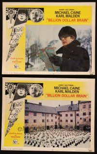 3j871 BILLION DOLLAR BRAIN 2 LCs '67 Michael Caine, Karl Malden, Ken Russell, Caine vs. Brain!