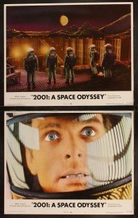 3j029 2001: A SPACE ODYSSEY 8 LCs R72 Stanley Kubrick classic, Gary Lockwood, Kier Dullea!