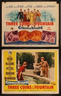 3j030 3 COINS IN THE FOUNTAIN 8 LCs '54 Clifton Webb, Dorothy McGuire, Jean Peters, Louis Jourdan!