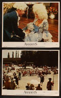 3j039 AMADEUS 8 LCs '84 Milos Foreman, Mozart biography, Tom Hulce, cool images!