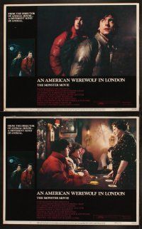 3j516 AMERICAN WEREWOLF IN LONDON 7 LCs '81 David Naughton, Griffin Dunne, directed by John Landis!