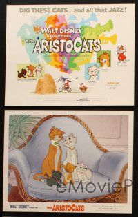 3j699 ARISTOCATS 4 LCs R73 Walt Disney feline jazz musical cartoon, great images!