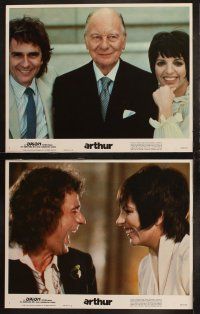3j045 ARTHUR 8 LCs '81 wacky alcoholic Dudley Moore, pretty Liza Minnelli, Sir John Gielgud!