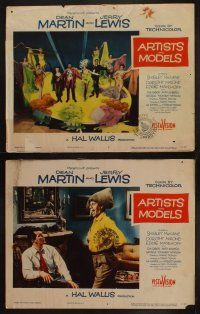 3j046 ARTISTS & MODELS 8 LCs '55 Dean Martin & Jerry Lewis, sexy Shirley MacLaine!