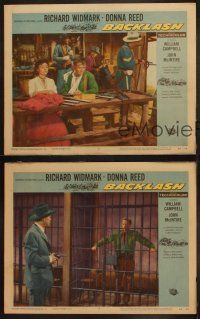 3j776 BACKLASH 3 LCs '56 Richard Widmark knew Donna Reed's lips but not her name!