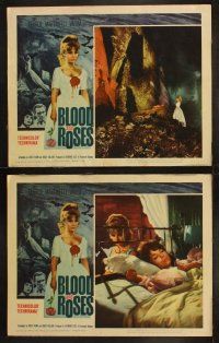 3j066 BLOOD & ROSES 8 LCs '61 Et mourir de plaisir, Roger Vadim, sexiest vampire Annette Vadim!