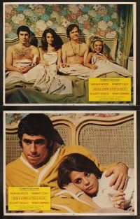 3j071 BOB & CAROL & TED & ALICE 8 LCs '69 Natalie Wood, Elliott Gould, sexy Dyan Cannon, Robert Culp