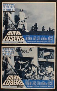 3j075 BORN LOSERS 8 LCs '67 Tom Laughlin directs and stars as Billy Jack, sexy motorcycle action!