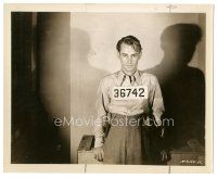 3k018 ALAN LADD 8.25x10 still '41 as convict wearing numbers across his chest in Paper Bullets!