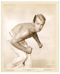 3k019 ALAN LADD 8.25x10 still '48 great barechested portrait with clenched fists from Saigon!