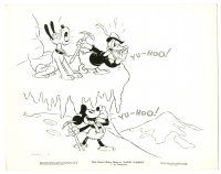 3k025 ALPINE CLIMBERS 8x10.25 still '36 Disney cartoon, Mickey, Donald & Pluto yelling YU-HOO!