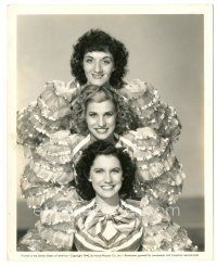 3k031 ANDREWS SISTERS 8x10 still '40 LaVerne, Maxine & Patty in great outfits, Argentine Nights!