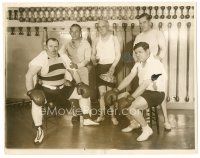 3k051 BABE RUTH 8x10 news photo '27 in boxing match with Paul Whiteman, referee John Philip Sousa!