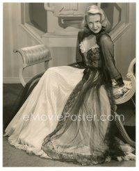 3k059 BARBARA FREKING 7.5x9.25 still '47 full-length portrait in beautiful gown by Arthur Say!