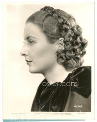 3k061 BARBARA STANWYCK 8x10.25 still '34 profile portrait w/ halo braid & curls from Concealment!