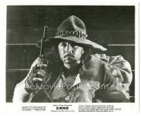 3k099 BLINDMAN 8.25x10 still '72 close up of tough Tony Anthony with gun, spaghetti western!